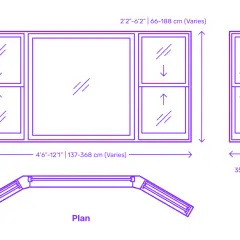 Diseño de una ventana panorámica con múltiples paneles deslizantes, ideal para maximizar la luz y las vistas.