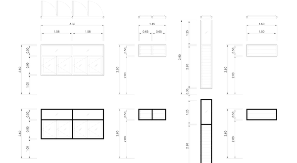 Planos arquitectónicos detallan cómo medir una ventana, mostrando dimensiones y vistas de diferentes tipos de aberturas.