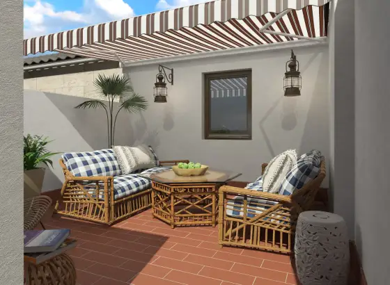Decorar un patio sencillo - Transfórmalo con poco dinero