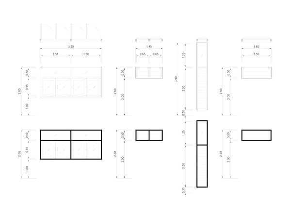 Planos arquitectónicos detallan cómo medir una ventana, mostrando dimensiones y vistas de diferentes tipos de aberturas.